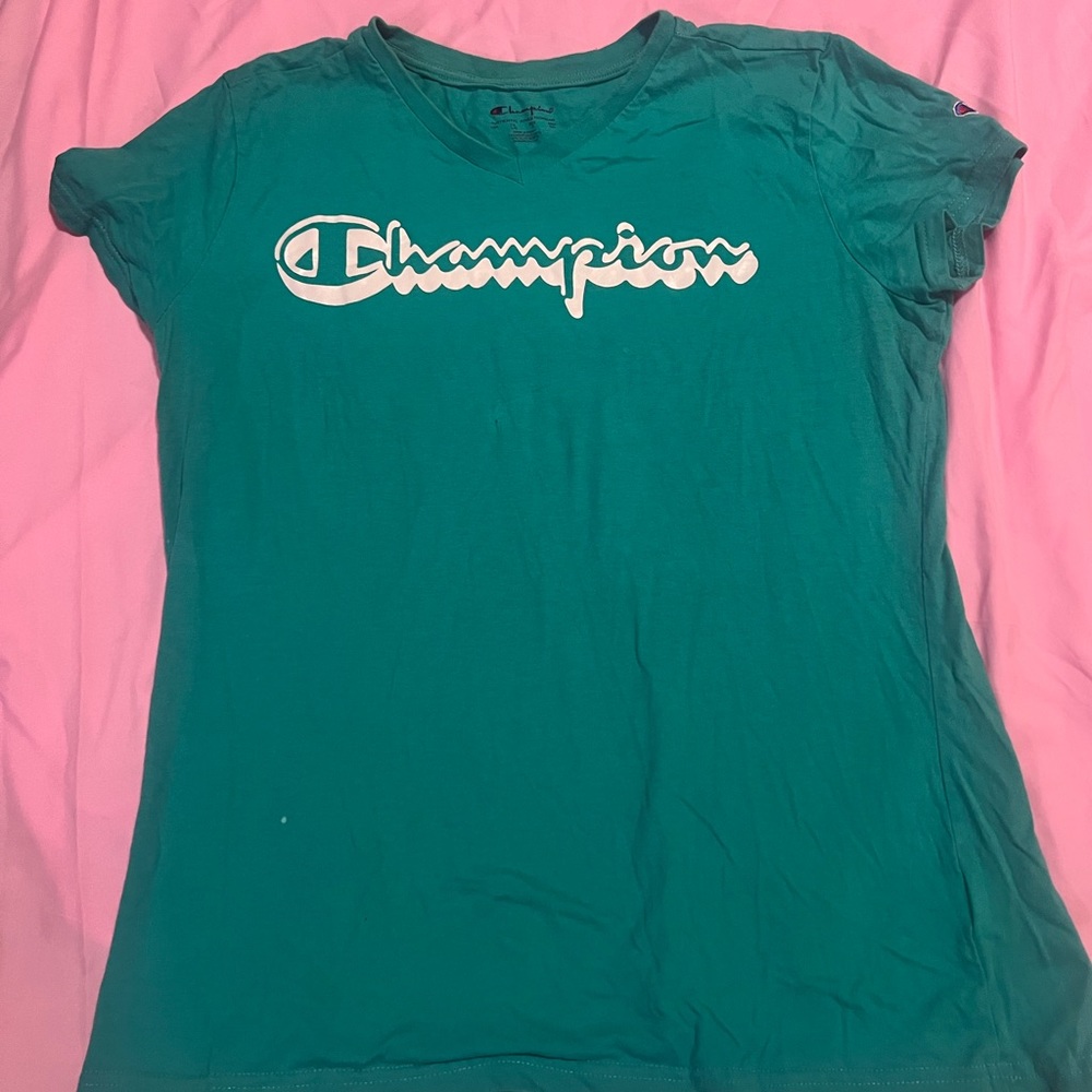 Women’s Champion turquoise T-shirt